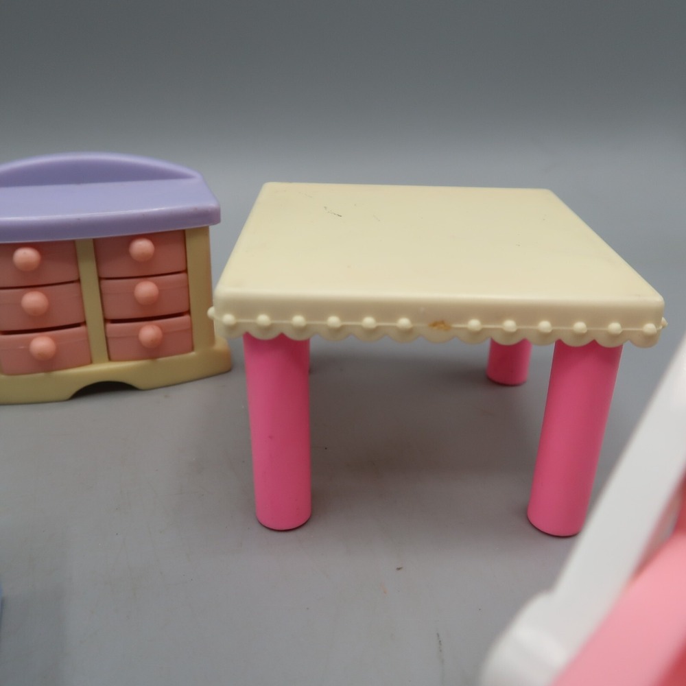 Fisher Price Dollhouse Couch, Stroller, unbranded dresser table Toy Lot - Picture 4 of 8